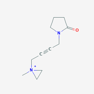 1-[4-(1-Methylaziridin-1-ium-1-yl)but-2-ynyl]pyrrolidin-2-one