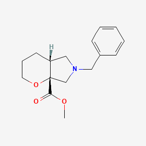molecular formula C16H21NO3 B2782469 rac-methyl(4aR,7aR)-6-benzyl-octahydropyrano[2,3-c]pyrrole-7a-carboxylate CAS No. 2381384-81-0