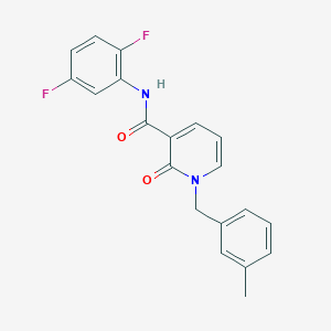 molecular formula C20H16F2N2O2 B2782494 N-(2,5-difluorophenyl)-1-[(3-methylphenyl)methyl]-2-oxo-1,2-dihydropyridine-3-carboxamide CAS No. 946247-38-7