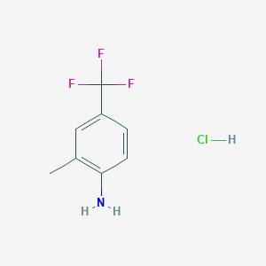 molecular formula C8H9ClF3N B2782662 2-Methyl-4-(trifluoromethyl)aniline hydrochloride CAS No. 23984-80-7