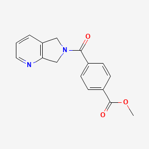 molecular formula C16H14N2O3 B2782674 methyl 4-{5H,6H,7H-pyrrolo[3,4-b]pyridine-6-carbonyl}benzoate CAS No. 2309568-85-0