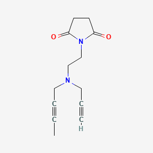 1-{2-[(But-2-yn-1-yl)(prop-2-yn-1-yl)amino]ethyl}pyrrolidine-2,5-dione