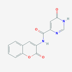 6-hydroxy-N-(2-oxo-2H-chromen-3-yl)pyrimidine-4-carboxamide