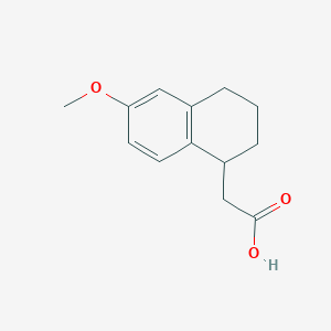 B2782915 2-(6-methoxy-1,2,3,4-tetrahydronaphthalen-1-yl)acetic Acid CAS No. 68254-80-8