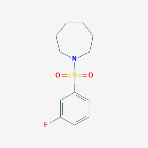 molecular formula C12H16FNO2S B2782919 1-(3-Fluorobenzenesulfonyl)azepane CAS No. 667912-34-7