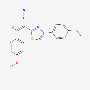 (Z)-3-(4-ethoxyphenyl)-2-(4-(4-ethylphenyl)thiazol-2-yl)acrylonitrile