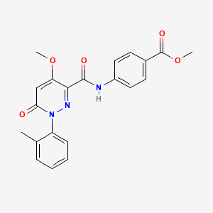 Methyl 4-[[4-methoxy-1-(2-methylphenyl)-6-oxopyridazine-3-carbonyl]amino]benzoate