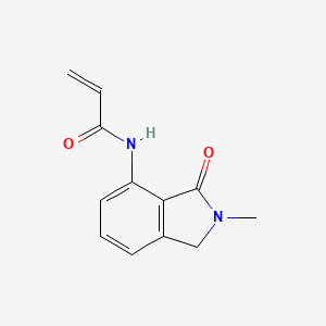 molecular formula C12H12N2O2 B2782985 N-(2-Methyl-3-oxo-1H-isoindol-4-yl)prop-2-enamide CAS No. 2411276-86-1