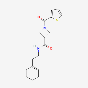 N-(2-(cyclohex-1-en-1-yl)ethyl)-1-(thiophene-2-carbonyl)azetidine-3-carboxamide