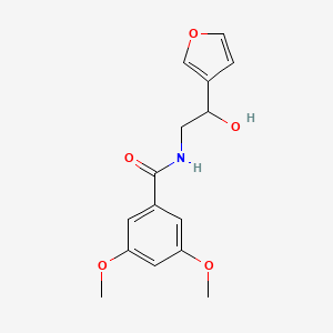 molecular formula C15H17NO5 B2782995 N-[2-(furan-3-yl)-2-hydroxyethyl]-3,5-dimethoxybenzamide CAS No. 1421584-35-1