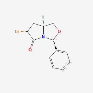 (3R,6R,7AS)-6-Bromo-3-phenyltetrahydropyrrolo[1,2-C]oxazol-5(3H)-one