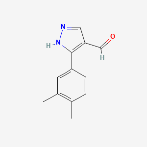 3-(3,4-dimethylphenyl)-1H-pyrazole-4-carbaldehyde