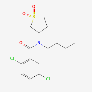 N-butyl-2,5-dichloro-N-(1,1-dioxidotetrahydrothiophen-3-yl)benzamide