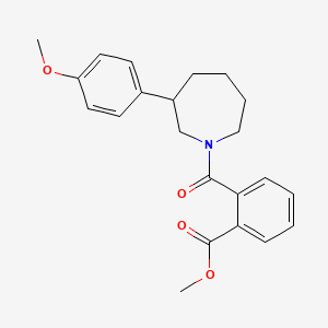 molecular formula C22H25NO4 B2783049 Methyl 2-[3-(4-methoxyphenyl)azepane-1-carbonyl]benzoate CAS No. 1797902-57-8