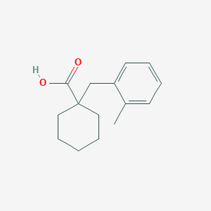 1-[(2-Methylphenyl)methyl]cyclohexane-1-carboxylic acid