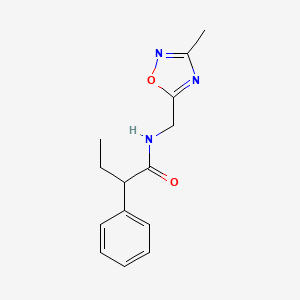 N-((3-methyl-1,2,4-oxadiazol-5-yl)methyl)-2-phenylbutanamide