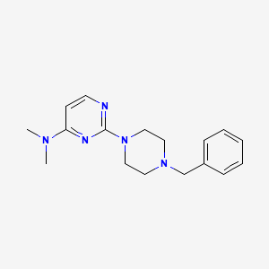 2-(4-benzylpiperazin-1-yl)-N,N-dimethylpyrimidin-4-amine