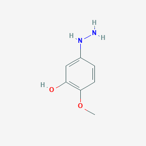 molecular formula C7H10N2O2 B2783100 5-Hydrazinyl-2-methoxyphenol CAS No. 1314959-35-7