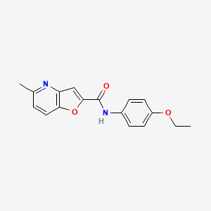 molecular formula C17H16N2O3 B2783153 N-(4-ethoxyphenyl)-5-methylfuro[3,2-b]pyridine-2-carboxamide CAS No. 941928-40-1