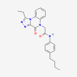 molecular formula C23H25N5O2 B2783200 N-(4-butylphenyl)-2-(1-ethyl-4-oxo[1,2,4]triazolo[4,3-a]quinoxalin-5(4H)-yl)acetamide CAS No. 1261010-90-5