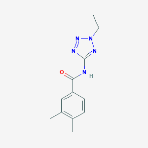 molecular formula C12H15N5O B278321 N-(2-ethyl-2H-tetraazol-5-yl)-3,4-dimethylbenzamide 