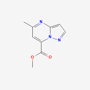 molecular formula C9H9N3O2 B2783283 Methyl 5-methylpyrazolo[1,5-a]pyrimidine-7-carboxylate CAS No. 916211-75-1