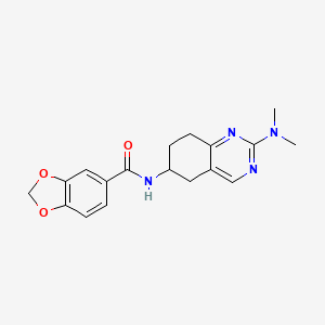 molecular formula C18H20N4O3 B2783290 N-[2-(dimethylamino)-5,6,7,8-tetrahydroquinazolin-6-yl]-2H-1,3-benzodioxole-5-carboxamide CAS No. 2097924-52-0
