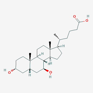 molecular formula C25H42O4 B027833 Homoursodeoxycholic acid CAS No. 102044-28-0