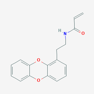 molecular formula C17H15NO3 B2783304 N-[2-(oxanthren-1-yl)ethyl]prop-2-enamide CAS No. 2411242-63-0