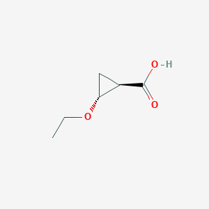 molecular formula C6H10O3 B2783347 (1R,2R)-2-ETHOXYCYCLOPROPANECARBOXYLIC ACID CAS No. 60212-41-1
