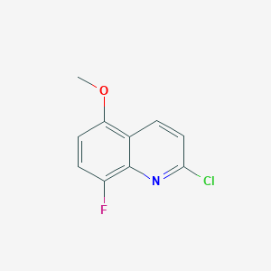 molecular formula C10H7ClFNO B2783386 2-Chloro-8-fluoro-5-methoxyquinoline CAS No. 1522974-95-3