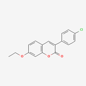 molecular formula C17H13ClO3 B2783392 3-(4-Chlorophenyl)-7-ethoxychromen-2-one CAS No. 263364-69-8