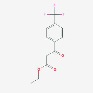molecular formula C12H11F3O3 B027834 Ethyl 3-oxo-3-(4-(trifluoromethyl)phenyl)propanoate CAS No. 106263-53-0