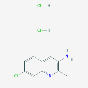 molecular formula C10H11Cl3N2 B2783407 3-Amino-7-chloro-2-methylquinoline Dihydrochloride CAS No. 1296950-72-5
