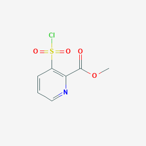 molecular formula C7H6ClNO4S B2783453 Methyl 3-(chlorosulfonyl)pyridine-2-carboxylate CAS No. 1000887-24-0