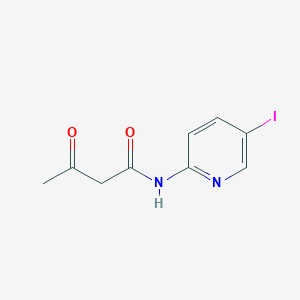 molecular formula C9H9IN2O2 B2783497 N-(5-iodo-2-pyridinyl)-3-oxobutanamide CAS No. 343373-22-8