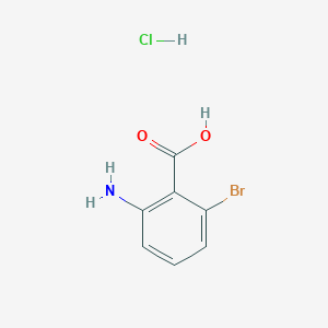 molecular formula C7H7BrClNO2 B2783503 2-amino-6-bromobenzoic acid HCl CAS No. 268566-21-8