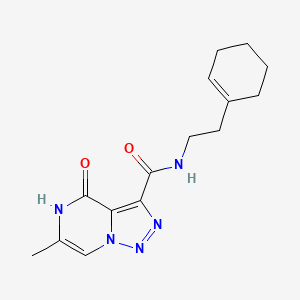 N-(2-cyclohex-1-en-1-ylethyl)-6-methyl-4-oxo-4,5-dihydro[1,2,3]triazolo[1,5-a]pyrazine-3-carboxamide
