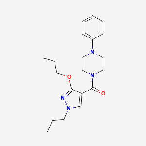 (4-phenylpiperazin-1-yl)(3-propoxy-1-propyl-1H-pyrazol-4-yl)methanone