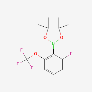2-[2-Fluoro-6-(trifluoromethoxy)phenyl]-4,4,5,5-tetramethyl-1,3,2-dioxaborolane