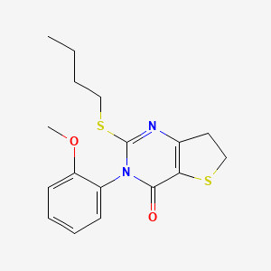 2-(butylthio)-3-(2-methoxyphenyl)-6,7-dihydrothieno[3,2-d]pyrimidin-4(3H)-one