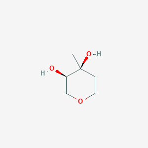 molecular formula C6H12O3 B2783573 (3R,4S)-4-methyloxane-3,4-diol CAS No. 86343-83-1