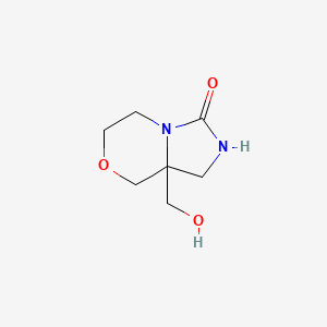 8a-(hydroxymethyl)-hexahydro-1H-imidazolidino[4,3-c]morpholin-3-one