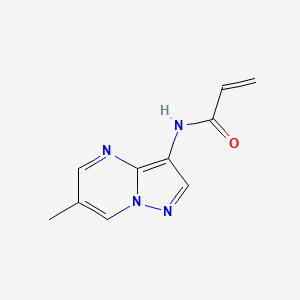 molecular formula C10H10N4O B2783607 N-{6-methylpyrazolo[1,5-a]pyrimidin-3-yl}prop-2-enamide CAS No. 2305392-96-3