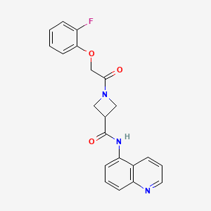 1-(2-(2-fluorophenoxy)acetyl)-N-(quinolin-5-yl)azetidine-3-carboxamide