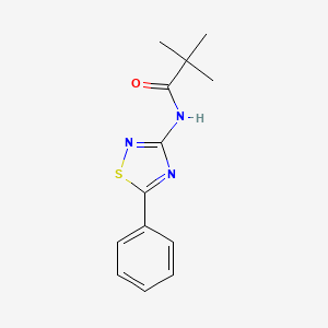 2,2-dimethyl-N-(5-phenyl-1,2,4-thiadiazol-3-yl)propanamide