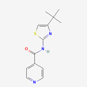 N-(4-tert-butyl-1,3-thiazol-2-yl)pyridine-4-carboxamide