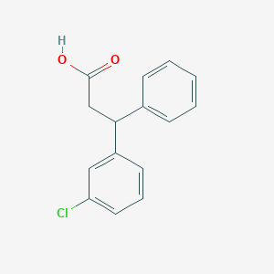 molecular formula C15H13ClO2 B2783641 3-(3-Chlorophenyl)-3-phenylpropanoic acid CAS No. 21998-29-8