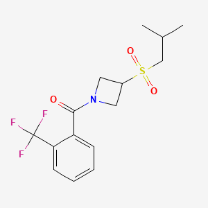 (3-(Isobutylsulfonyl)azetidin-1-yl)(2-(trifluoromethyl)phenyl)methanone