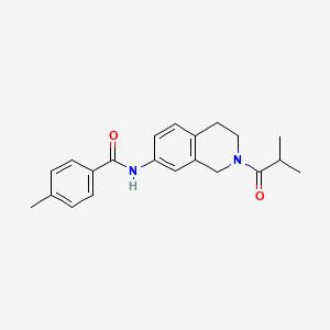 N-(2-isobutyryl-1,2,3,4-tetrahydroisoquinolin-7-yl)-4-methylbenzamide
